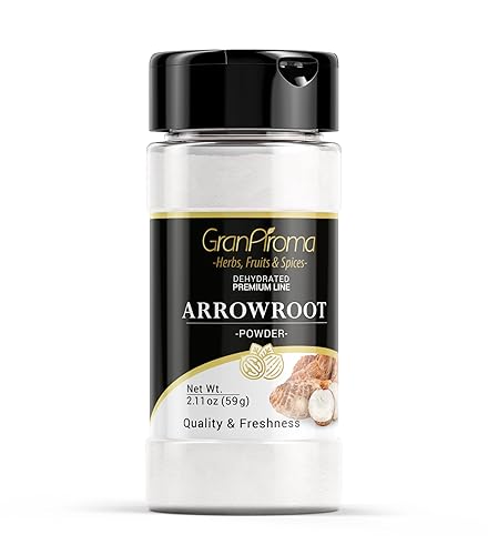 GranAroma Arrowroot Powder, Cooking & Baking, Natural Thickener, Versatile Powder (2.11 Ounce)