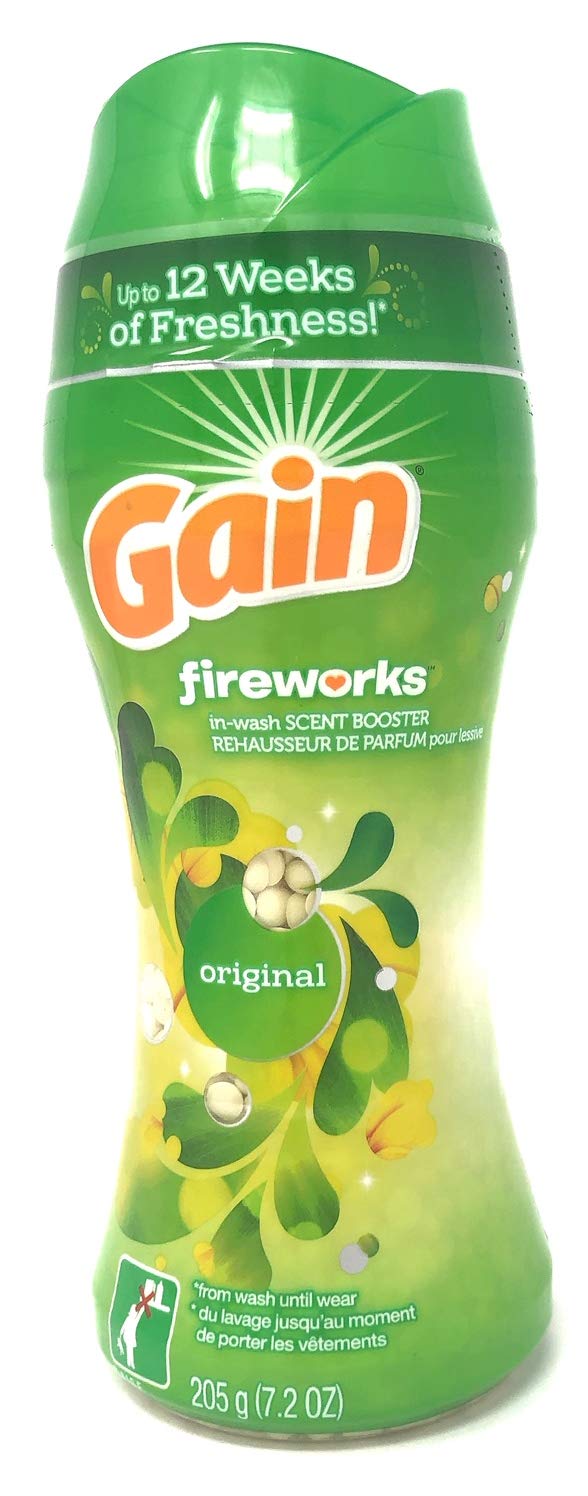 Gain Fireworks in-Wash Scent Booster Beads, Original, 7.2 oz (Pack of 2)