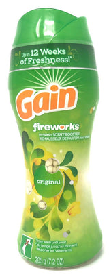 Gain Fireworks in-Wash Scent Booster Beads, Original, 7.2 oz (Pack of 2)