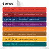 Cambio Roasters Organic Coffee Pods Variety Pack - Includes Light Roast, Dark Roast, and Decaf, Aluminum Coffee Pods Compatible with Keurig®, Small