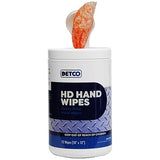 DETCO HD Hand & Tool Wipes - Heavy Duty Dual Purpose Cloths for Hands, Tools, & Surface Cleaning - Disposable Waterless Cleaner Towels with Scrubbing