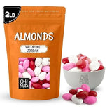 Oh! Nuts Jordan Almonds - Red Pink White - 2 lb - For Easter, Weddings, Baby Showers & Birth - Packed in New York Zip-Seal Bag for Exceptional