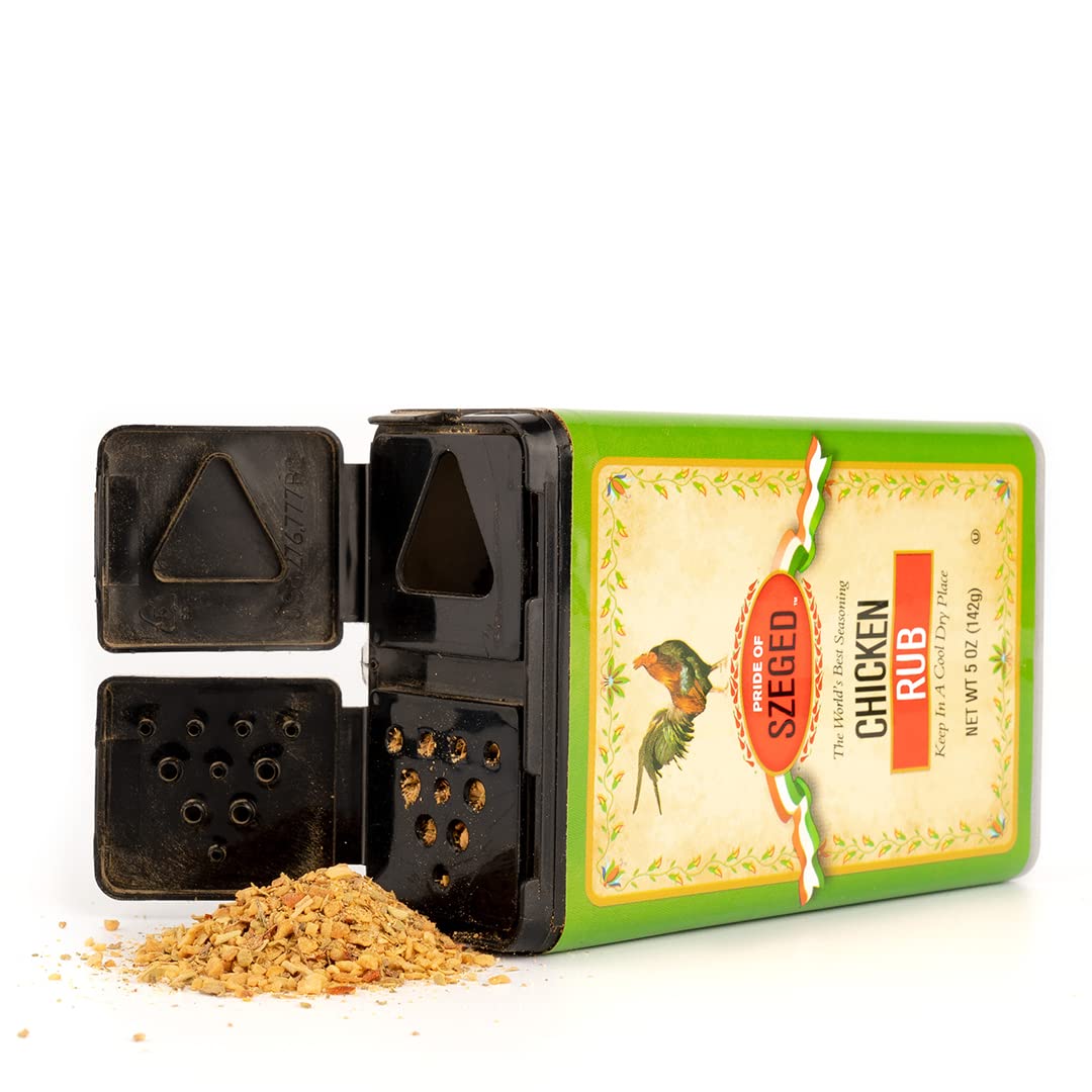 Pride of Szeged Chicken Rub Seasoning Spice Mix, 5oz. Tin (142g), 1-Count