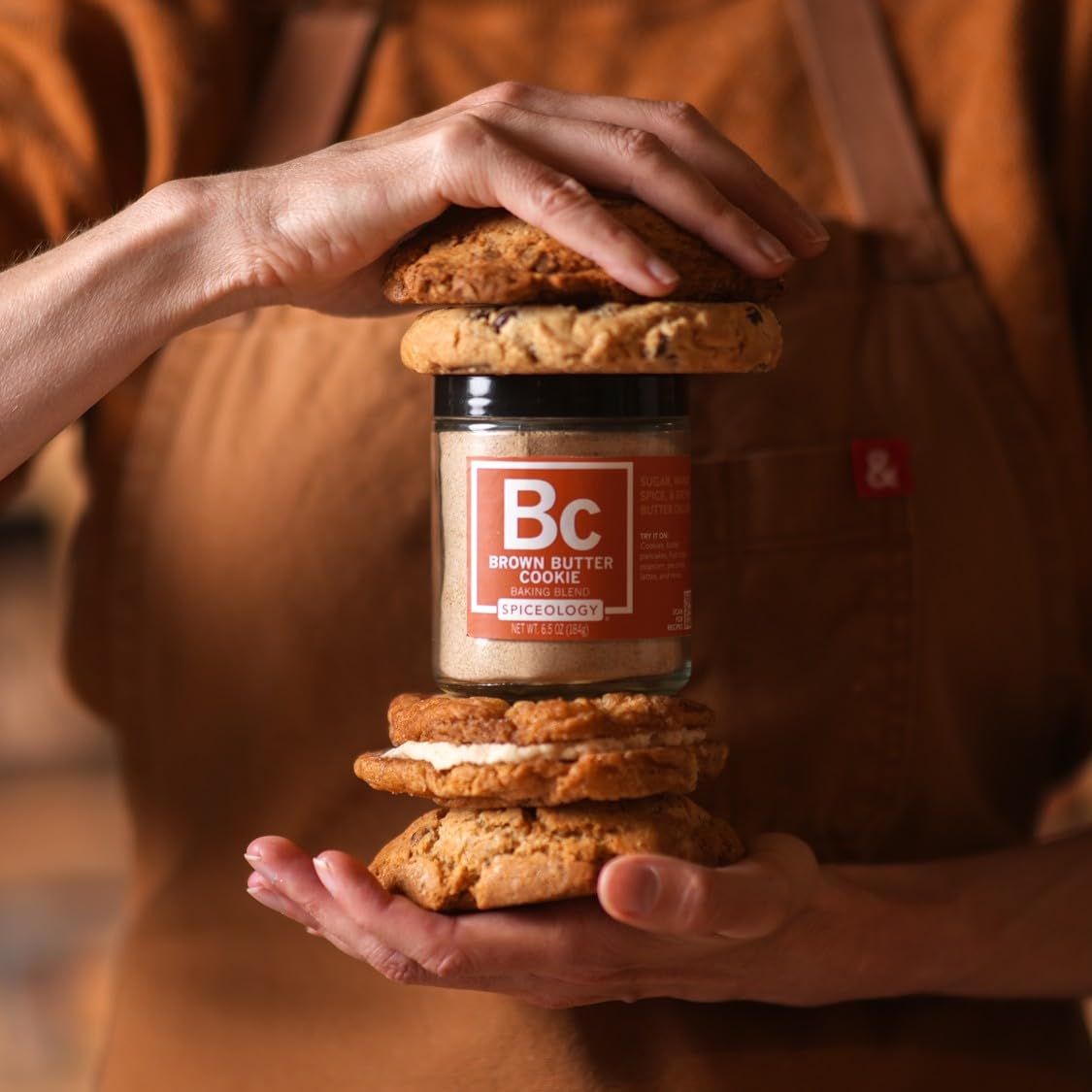 Spiceology - Brown Butter Cookie Seasoning Blend - Real Brown Butter, Brown Sugar, Cinnamon & Nutmeg - Baking Spice for Cookies, Cakes, Coffee