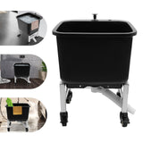 Commercial Mop Sink with Wheels, Freestanding Mops Basket Plastic Mop Bains with Drain Botton, Portable Mop Buckets for Home Bathroom Kitchen