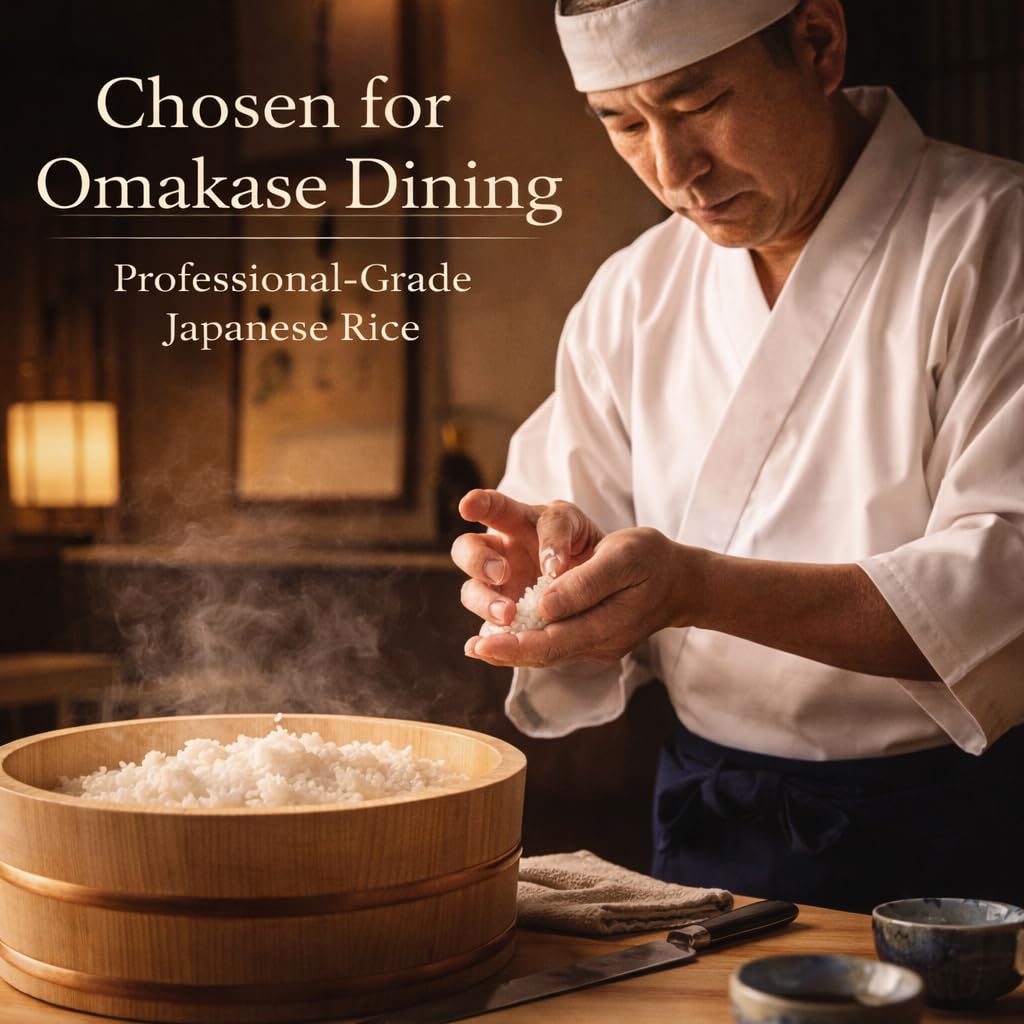 Koshihikari Sushi Rice from Kyoto - Premium Japanese Short-Grain Rice from West Japan, Naturally Cultivated with Reduced Pesticides & Fertilizers - The Choice of Award-Winning Chefs - Limited Edition - 11 lb Bag