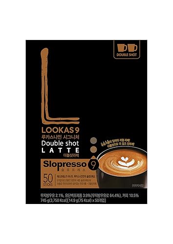 Namyang Lookas 9 Double Shot Latte Instant Coffee 14.9g (Pack of 50) ????? ?? ???