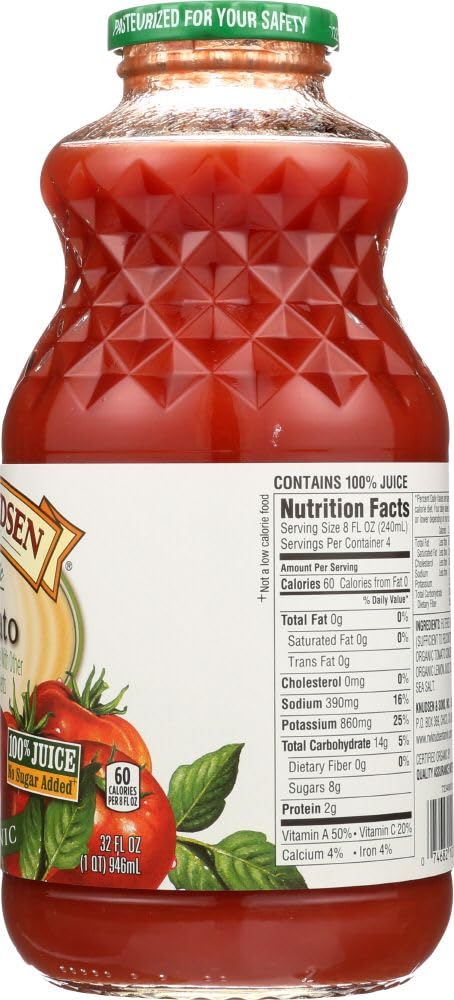 Knudsen Organic Tomato Juice, 32 Ounce - 6 per case.