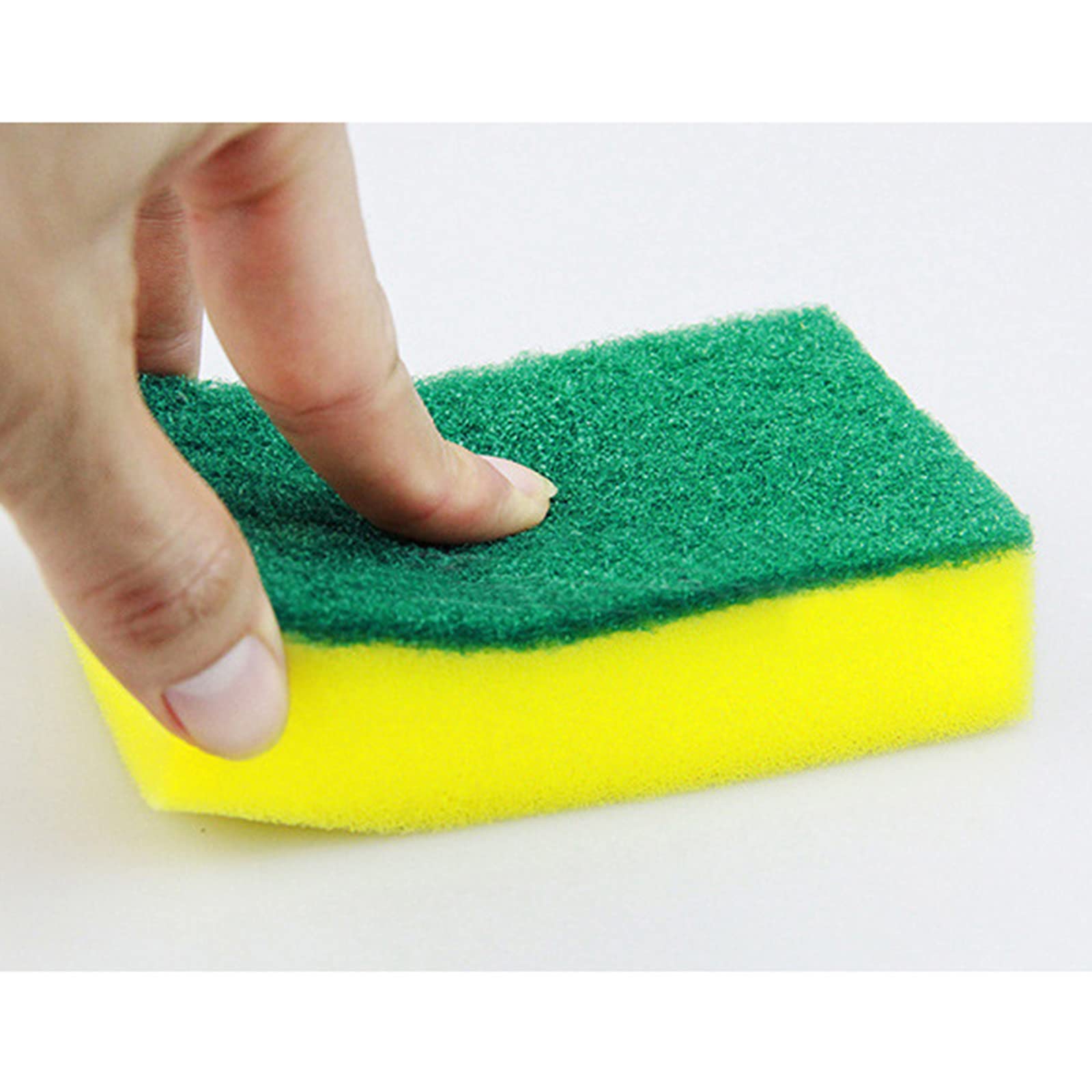 Sponge Individually Wrapped 24 Pack Kitchen Dishwashing Sponge, Non Scratch Scouring Pad, Odor-Free Sponge Wipes for Travel Apartments