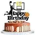 Basketball Happy 12th Birthday Cake Topper-Basketball Themed Birthday Party Cake Decoration-12 Years Birthday Party Supplies (12th)