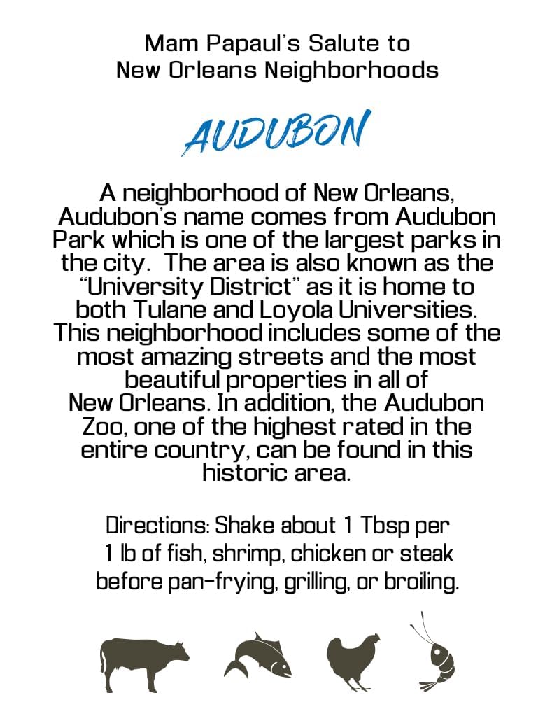 Mam Papaul's Audubon All Purpose Seasoning
