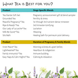 Birds & Bees Teas - Fertility Tea & Pre Conception, Grounded Pregnancy Tea is a Red Raspberry Leaf Blend for a Great Natural Cleanse and Detox, 30