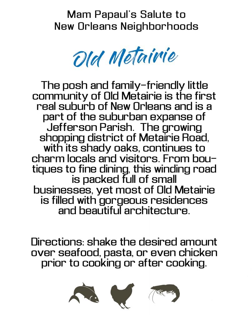 Mam Papaul's Old Metairie Seafood Seasoning