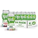 good2grow 100% Apple Juice & Fruit Punch Flavored Juice for Kids- Juice Bottles Bulk 24 Pack, Reusable Bottle, No Sugar Added, Source of Vitamin C- 6