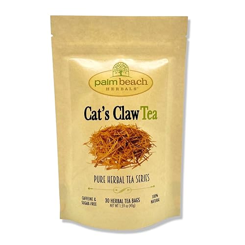 Palm Beach Medicinal Herbs - Cat's Claw Bark Tea - Pure Herbal Tea Series, 30ct