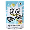 Molly's Suds Baby Laundry Detergent Powder | Removes Formula, Poop & Spit-Up Stains | Extra Gentle for Newborns (Fragrance Free)