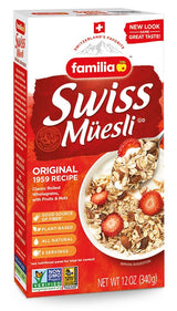Familia Swiss Muesli Cereal, Original Recipe with Fruit and Nuts - Enjoy Hot, Cold or as Overnight Oats, 12 oz (Pack of 6)