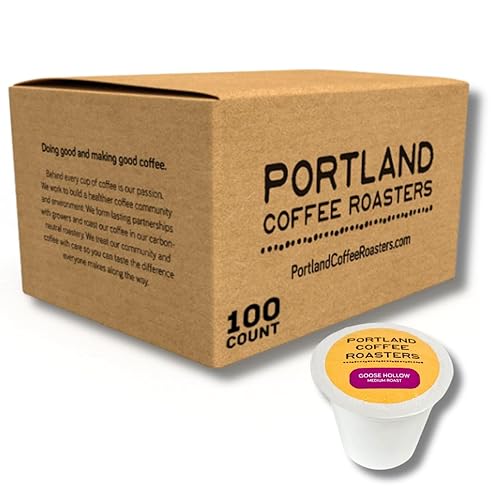 Portland Coffee Roasters, Medium Roast Single-Serve Pods, Goose Hollow Blend, 100 Count