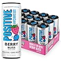 Positive Hydration Berry Bliss | 12-oz Cans (12-Pack) | Zero-Calorie Electrolyte Drink with Essential Vitamins, Calcium, and Hydration Support