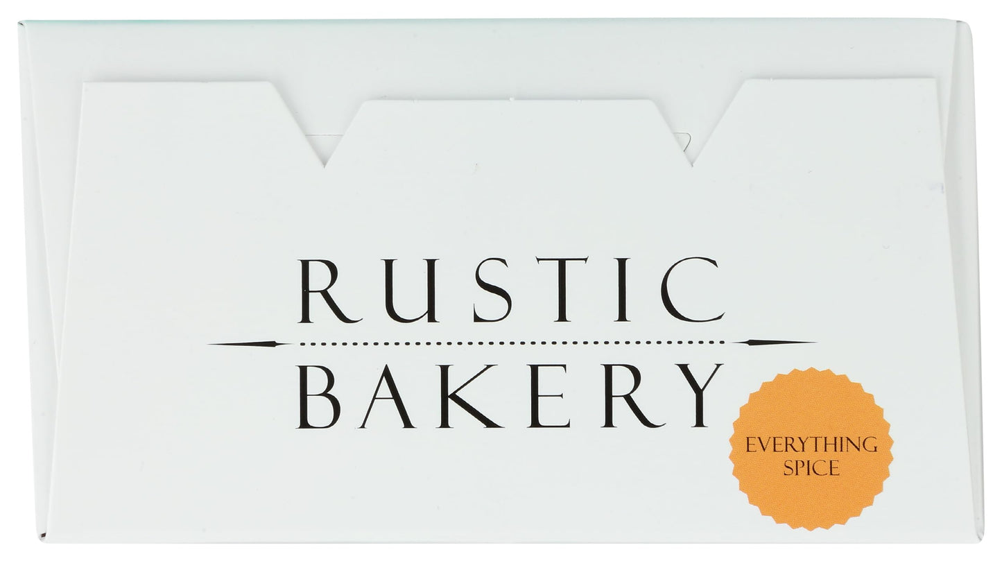 Rustic Bakery, Flatbread Sourdough Bites Everything Spice Organic, 4 Ounce