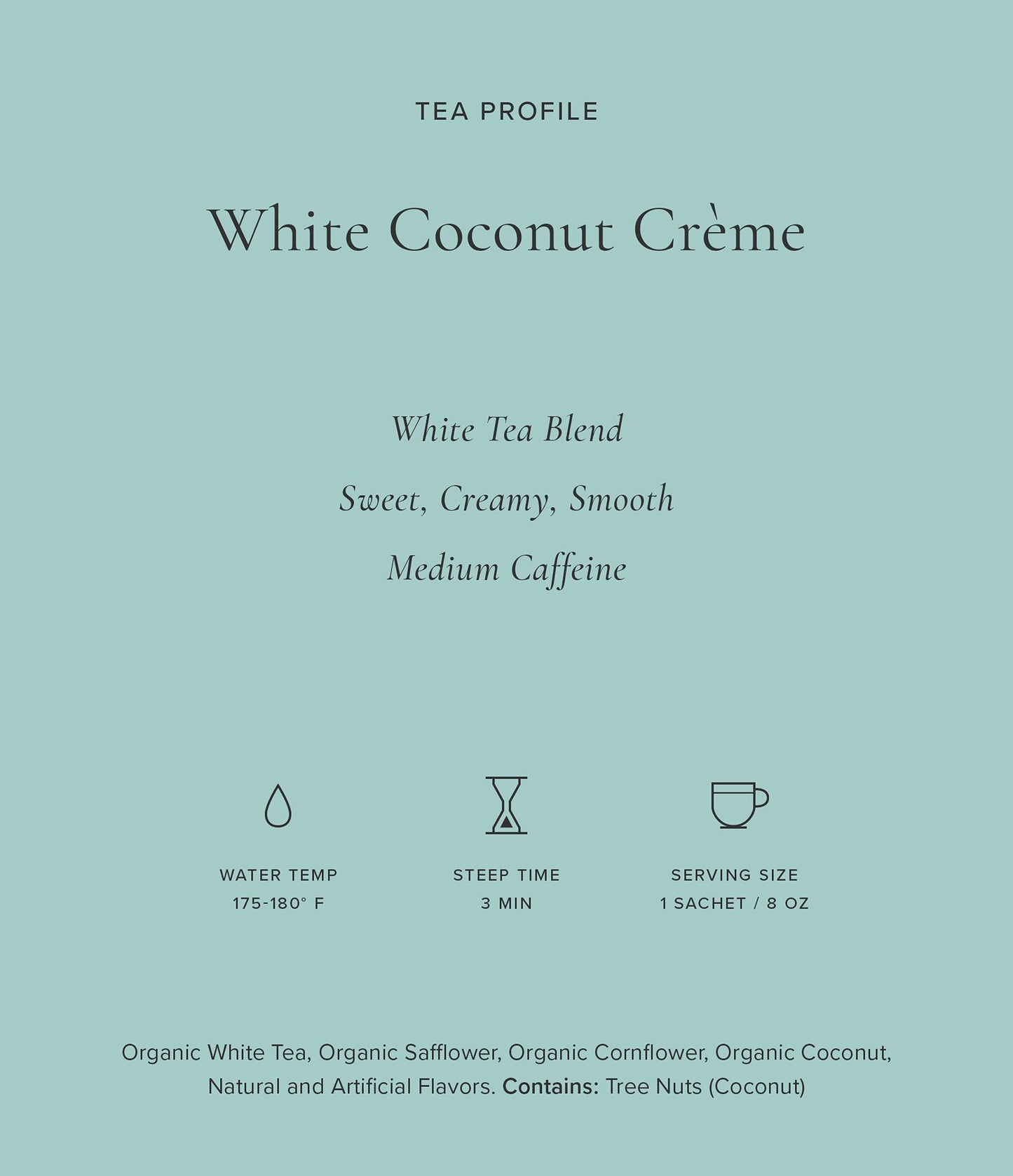 Art of Tea | Organic White Coconut Crème | 12 Count Sampler Box Assortment | Premium Caffeinated Organic White Tea Variety