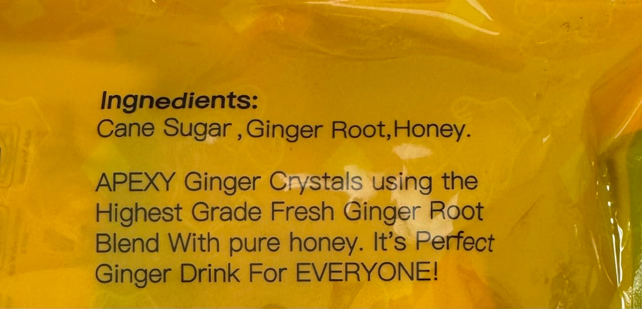 Apexy Instant Ginger Honey Crystal 18g X 24 Sachets (Original)