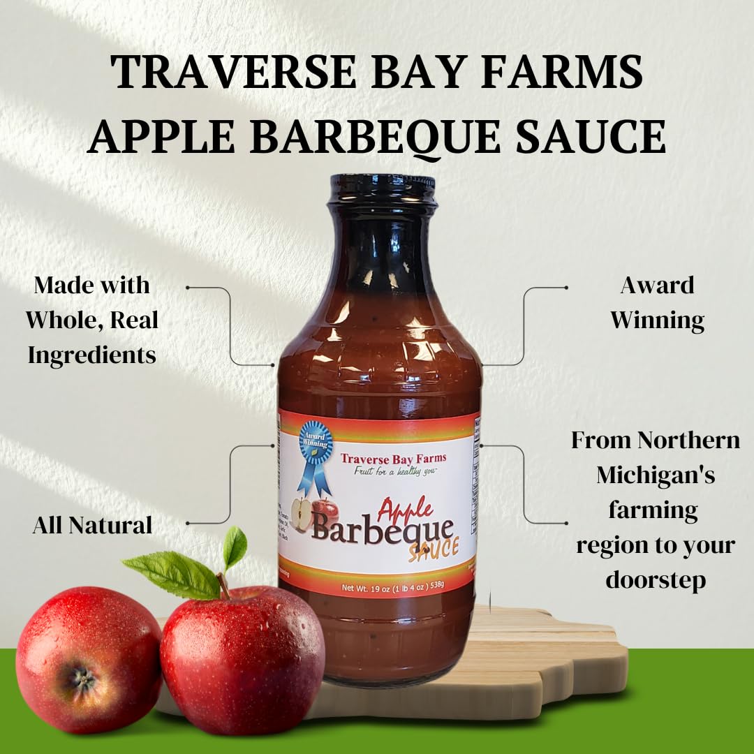Traverse Bay Farms BBQ Sauce (Apple, 2 Bottles)