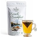 NEW-- The French Touch - French Breakfast ORGANIC | 2.5g x 20 Pyramid Bags | 100% Certified USDA Organic | Plant based tea bags | Select Premium Tea