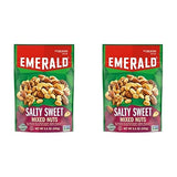 Emerald Nuts, Salty Sweet Mixed Nuts, Features Kettle Glazed Peanuts, Almonds, Cashews, Kettle Glazed Walnuts, Kettle Glazed Pecans, 5.5 Oz
