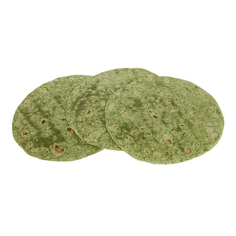 Mission Foods Spinach Herb Wrap, 12 inch - 12 per pack -- 6 packs per case.