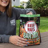 BEER NUTS Bar Mix w/Wasabi - Pretzels, Cheese Stix, Sesame Stix, Insane Grain & Wasabi Peas - 12oz Resealable Jar (Pack of 3)
