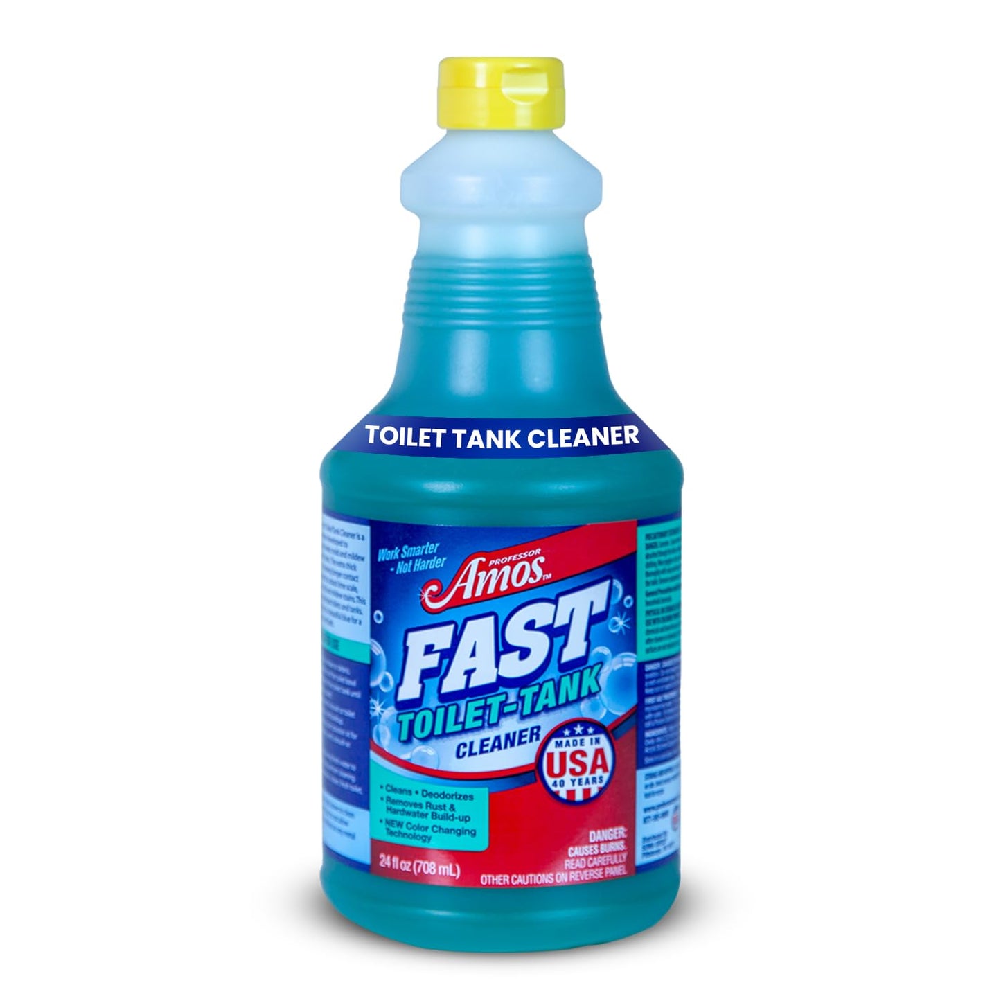 Professor Amos' Fast Toilet & Tank Cleaner 24 Applications