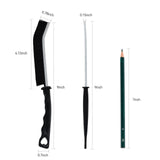 All-Purpose Hard Bristle Gap Cleaning Brush Set - Durable, Slim Design for Deep Reach into Tight Spaces - Versatile Household Crevice Cleaning Tool