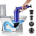 Toilet Plunger, Air Drain Blaster, Pressure Pump Cleaner, High Pressure Plunger Opener Cleaner Pump for Bath Toilets, Bathroom, Shower, Sink, Bathtub