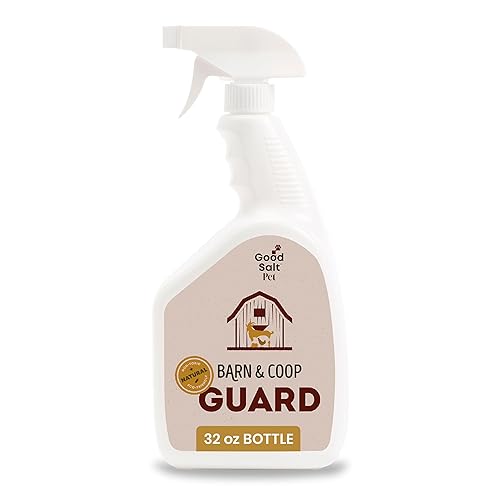 Good Salt Pet Barn & Coop Guard, Natural Animal-Friendly Scent Control Spray, Freshens Living Space and Bedding, 32 Ounce Bottle