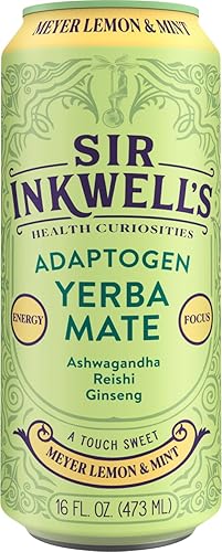 Sir Inkwell's, Meyer Lemon and Mint Yerba Mate, 16 Fl Oz