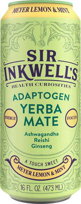 Sir Inkwell's, Meyer Lemon and Mint Yerba Mate, 16 Fl Oz