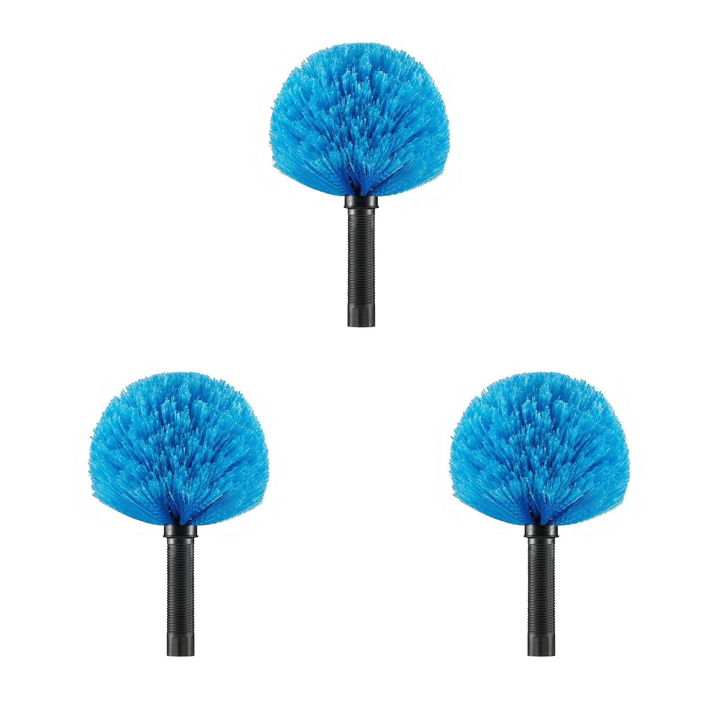Hicavar 3pcs Screw on Cobweb Duster Replacement Head for Pole (Pole Not Included)