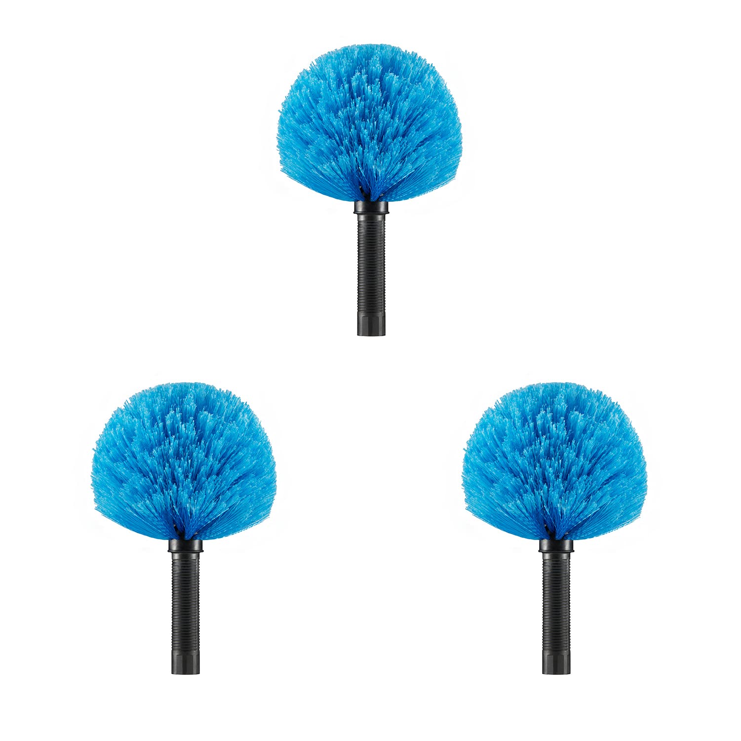 Hicavar 3pcs Screw on Cobweb Duster Replacement Head for Pole (Pole Not Included)