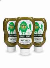 Hot Line Pepper Products The Toasted Yolk Cafe Garlicky Greengo Hot Sauce 3-Pack | As Served at The Toasted Yolk Cafe | Fire Roasted Jalapeño & Garlic