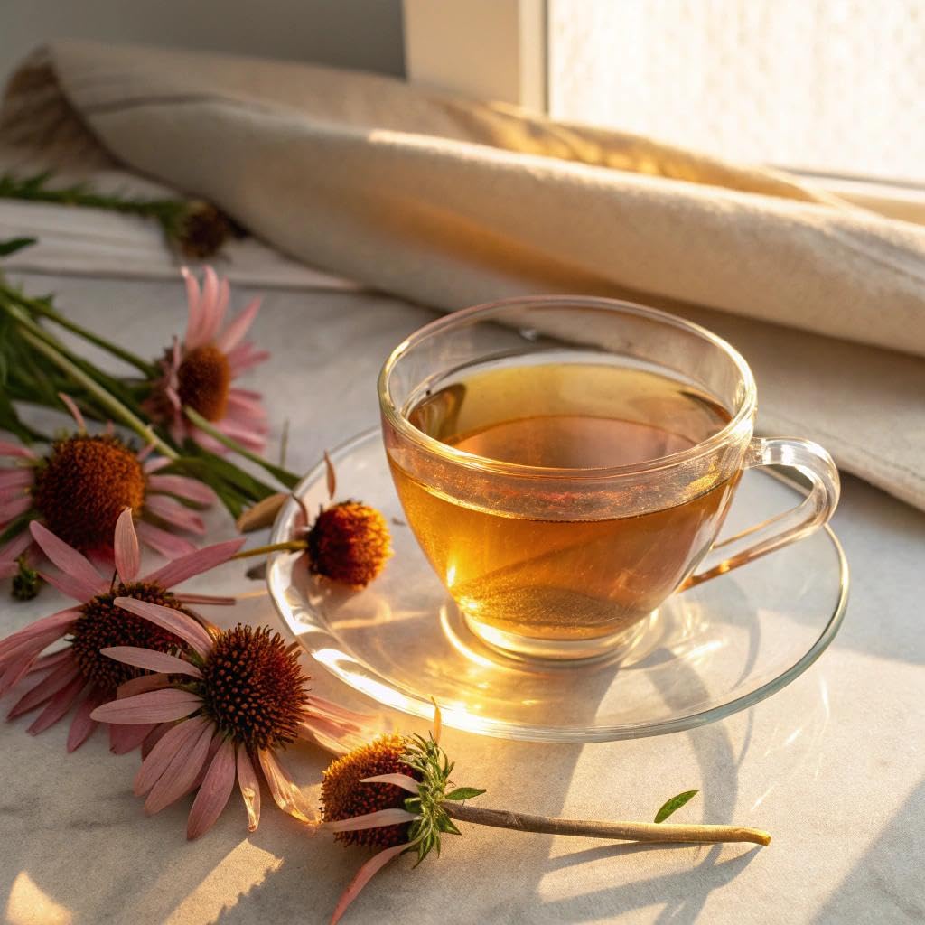 Buddha Teas - Organic Echinacea Tea - Herbal Tea - Immune Boosting - With Antioxidants & Minerals - Clean Ingredients - Caffeine Free - 18 Tea Bags