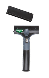 Unger Commercial ErgoTec® Ninja 4" Glass Scraper with Blade and Safety Cap - Adjustable Angle for Efficient Window Cleaning EN100
