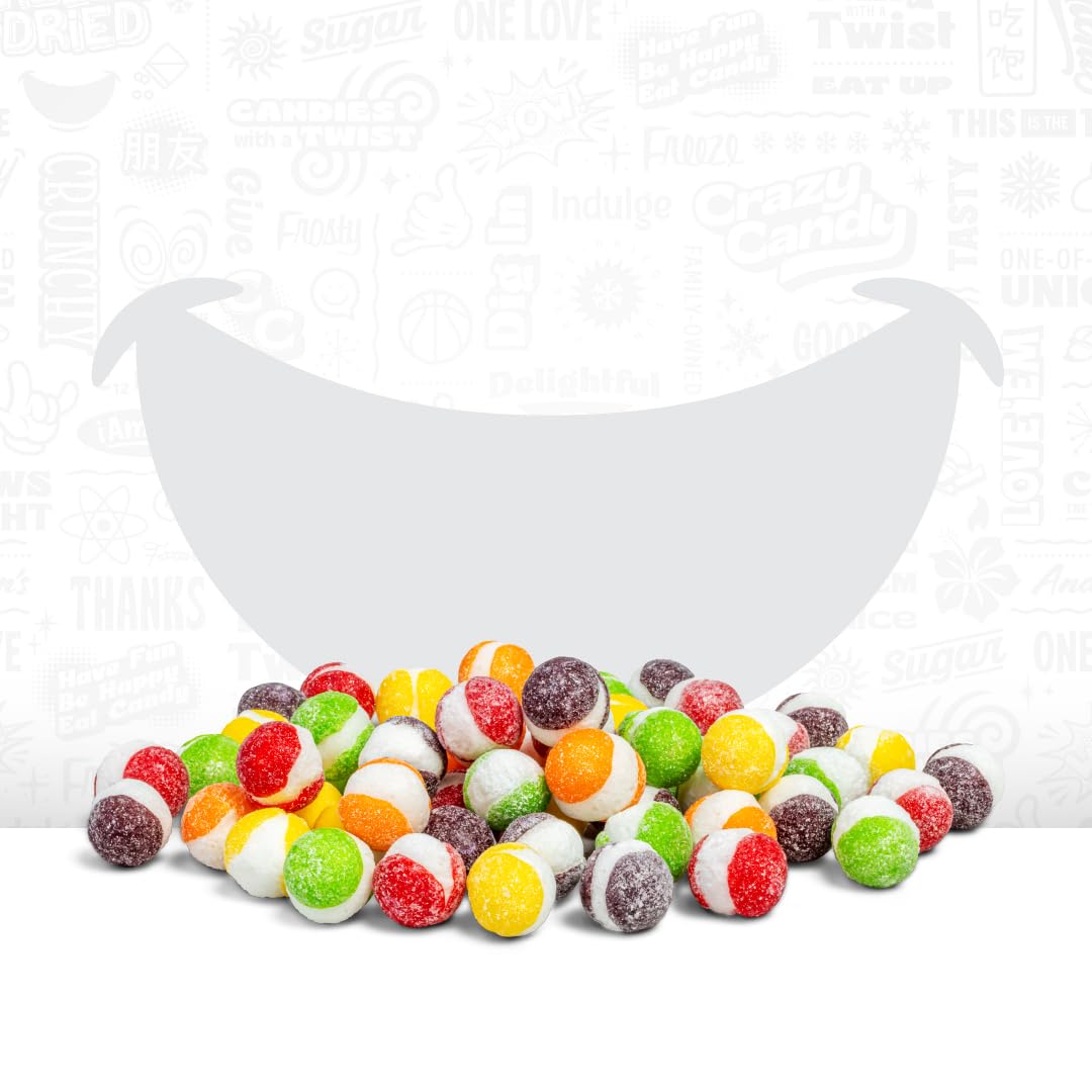Freeze Dried Sour Candy - Crazy Candy Sour Bites; Intense Tangy, Crunchy and Amplified Tart Flavor, 4.2oz Bag