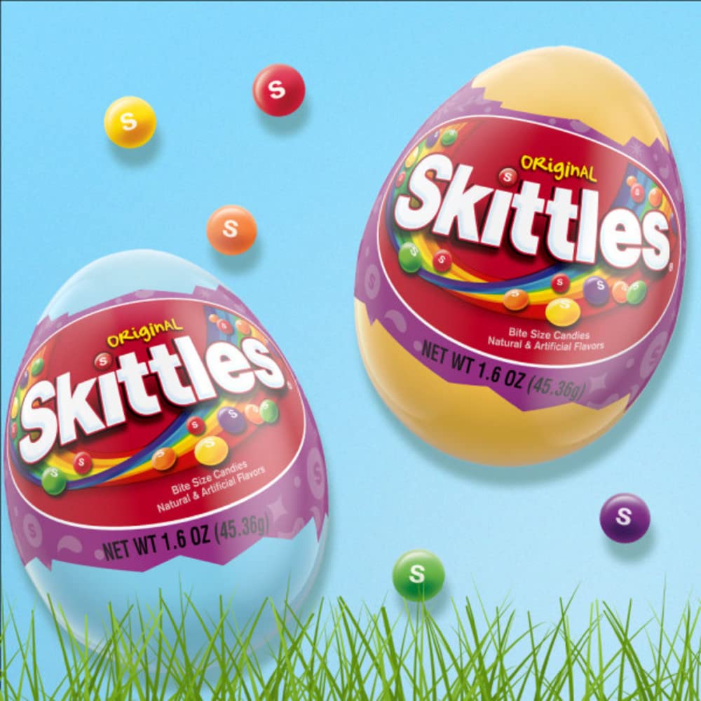 SKITTLES Original Easter Candy, 1.6 oz Easter Basket Gummy Candy (Pack of 12)