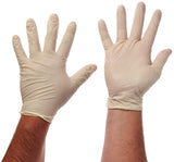100 Disposable Latex Gloves, Powder Free Size X-large