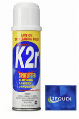 K2R SpotLifter Spot Remover Spray - Quick-Drying Stain Remover for Clothing, Carpets, Upholstery & Wallpaper - Built-In Brush Cap for No-Mess