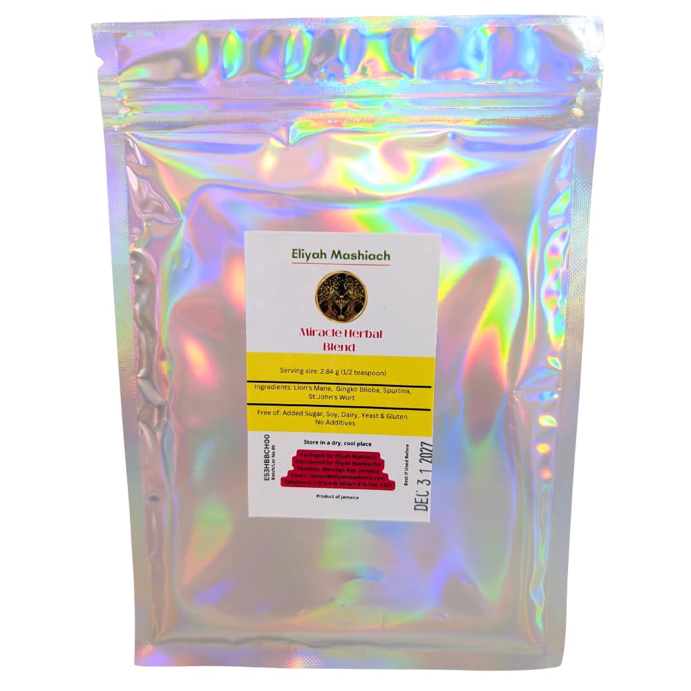 Eliyah Mashiach Herbal BCH Blend, Natural Ingredients, 2.1 oz, Hot or Cold Brew, Sugar-Free, Dairy-Free, Gluten-Free