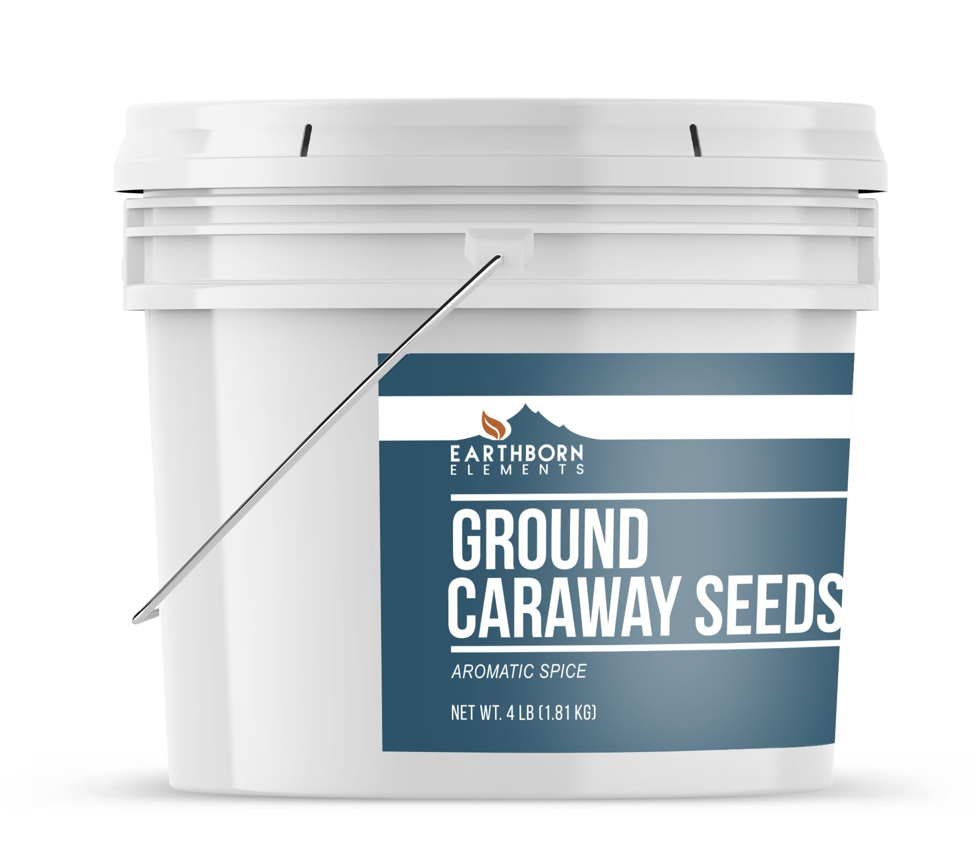 Earthborn Elements Ground Caraway Seeds, Bulk Size, Aromatic Spice, 1 Gallon Bucket (64 Ounce)