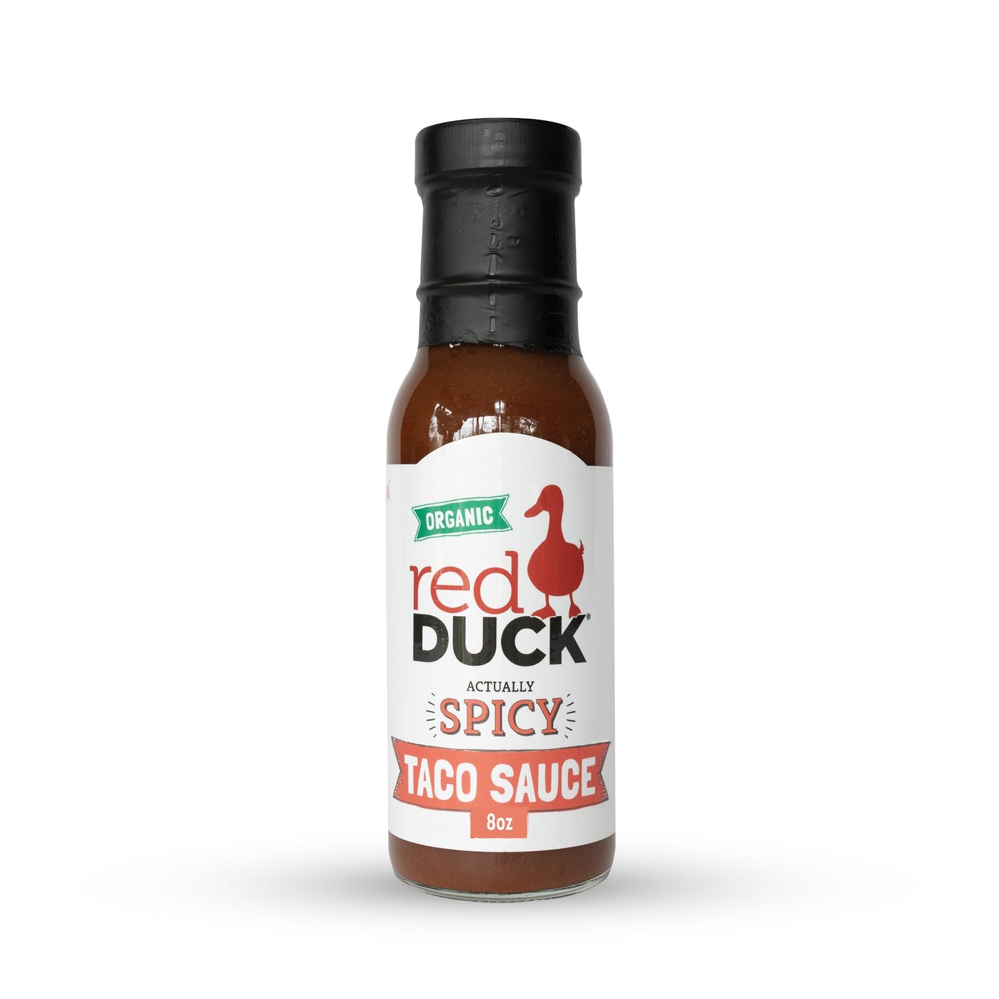 Red Duck Actually Spicy Organic Taco Sauce - Gluten-Free, Vegan, 8 ounces