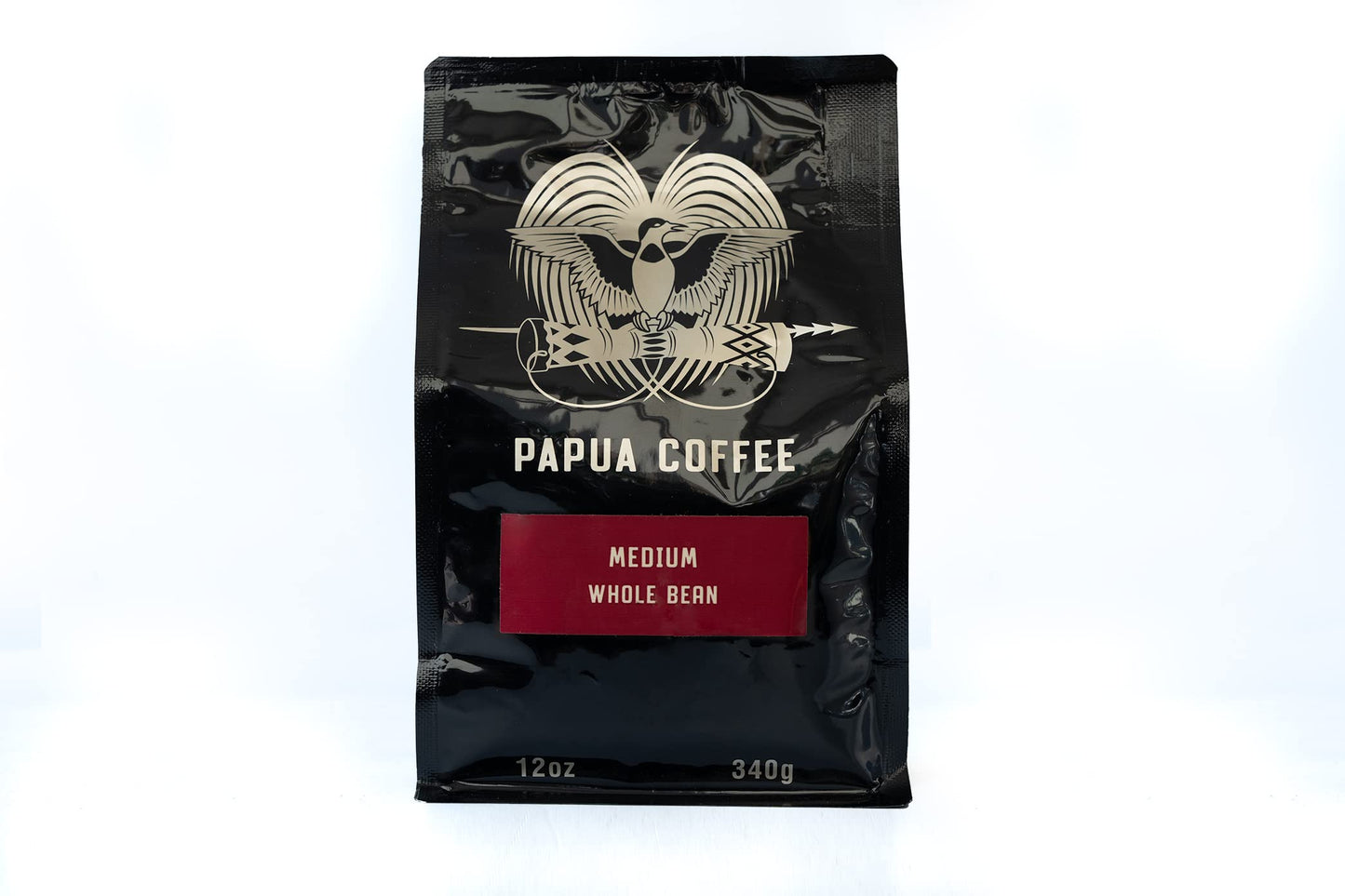 Papua Whole Bean Medium Roast Coffee (12oz)
